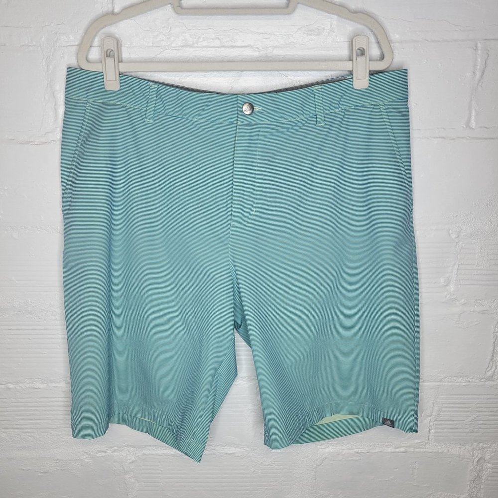 Adidas Men's Size 38 Shorts Blue Striped